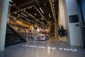 Inside the American Eagle flagship store in Las Vegas.