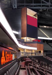 Stadium seating at State Farm Arena in Atlanta, GA