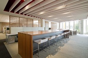 Asian Health & Services Center bar height work stations
